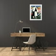 thumbnail image 3 of Malevich, Kazimir 11x14 White Modern Wood Framed Museum Art Print Titled - To The Harvest, Marfa and Wanka, 3 of 4
