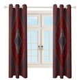 thumbnail image 4 of Bohemia 2 Panels Blackout Curtains for Bedroom Living Room Drapes Kitchen Room Window Blackout Curtain Grommet, 4 of 6