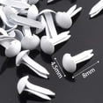 thumbnail image 7 of 200Pcs Round Mini Brads, Paper Fasteners Decoration Embellishment Iron Handmade White Stamping Toy for Crafts DIY Projects Accessories Art, 7 of 7