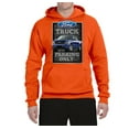thumbnail image 2 of Ford Truck Parking Only Sign Gift for Owners of Ford Trucks | Mens Cars and Trucks Hooded Sweatshirt Graphic Hoodie, Orange, Medium, 2 of 3