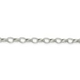 thumbnail image 2 of White Sterling Silver chain Rolo 24 in 5 mm 5mm Fancy, 2 of 5