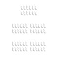 thumbnail image 1 of Inteprter 50 Pieces Curtain Rail Hooks Home Fixators Tools Fixing Hangers Plastic Fittings Gliding Track Clips Curtains Tracks Hardware Blanco 5piezas, 1 of 6