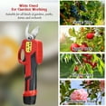 thumbnail image 6 of Costway 25mm Cordless Electric Pruning Shears W/ 2Ah Rechargeable Battery, 6 of 10