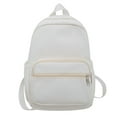 thumbnail image 1 of MesaSe Women Schoolbag Fashion Student Backpack Solid Color College Backpack (Black), 1 of 10