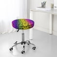 thumbnail image 4 of Uemuo Animal Paw Rainbow Pattern Round Bar Stool Seat Covers Washable Stool Cushion Slipcover Elastic Bar Chair Covers-12 inch, 4 of 7