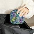 thumbnail image 6 of 1Pc Cute Period Bag Menstrual Cup Pouch, Large Storage Bag Sanitary Purse for Sanitary Napkin Pads, Abstract Hand Drawn Floral Pattern Pads Organizer for Girls Women, 6 of 6