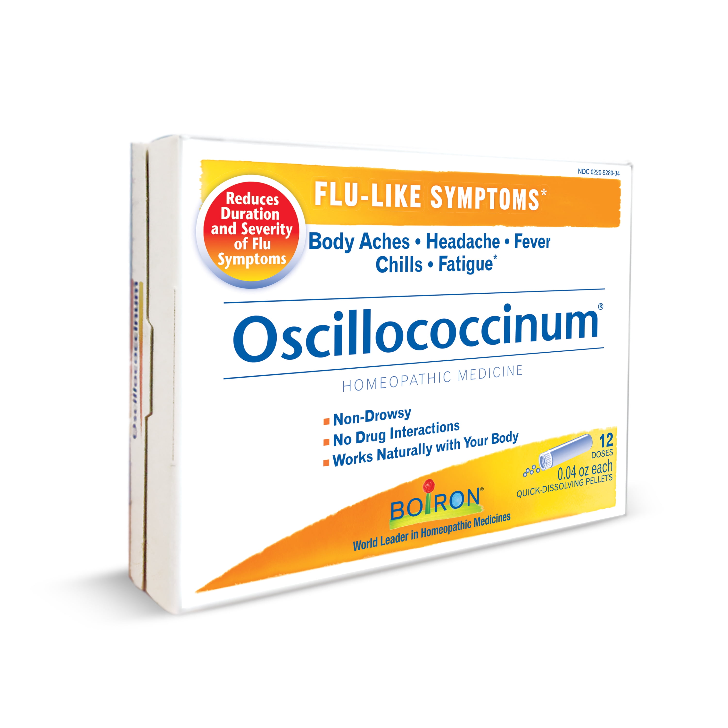 Boiron Oscillococcinum Homeopathic Medicine for Flu-Like Symptoms, 12 Doses Boiron Oscillococcinum Homeopathic Medicine for Flu-Like Symptoms, 12 Doses