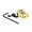 L, variant on 10pcs Pin Backs with Locking Mechanism Brooch Pin Keeper Backs Pin Accessories Locking Pin Backs for Clothes and Bags