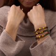 thumbnail image 2 of Hunter's Moon | .925 Sterling Silver | Lunar Glass Bracelet, 2 of 10