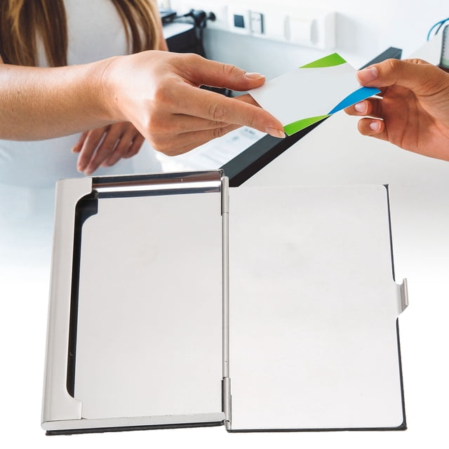 Card Holder, Business Card Case Portable Business Card Organizer 3.7x2.4x0.4in For Gift Cards For Credit Cards
