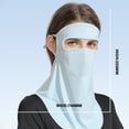 thumbnail image 3 of Cara Bufanda Mascarilla facial unisex Seda de hielo suave Mascarilla deportiva Bufanda para golf al aire libre (Azul), 3 of 6