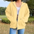 thumbnail image 2 of Womens Zip Up Hoodies 2026 Y2K Casual Long Sleeve Zipper Sweatshirts Fall Winter Trendy Track Jackets With Pockets Khaki L, 2 of 5