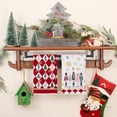 thumbnail image 3 of Nutcrackers Christmas Kitchen Towels Set of 2,Red Snowflake Xmas Tree Dish Hand Towels Holiday Home Indoor Bathroom Party Seasonal Noel Decorations DD036, 3 of 6
