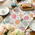 thumbnail image 5 of EGNMCR Easter Table Runner Easter Eggs Linen Printed Table Flag Easter Restaurant Decoration 4 Sizes Available - Spring/Summer, 5 of 6
