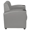 thumbnail image 6 of Nova Lounge Vinyl Chair in Grey, 6 of 10
