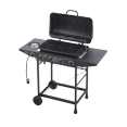 thumbnail image 5 of 5-Burner Propane Gas Grill with Side Burner - 42000 BTU, Stainless Steel, Enamel-Coated Grates & Side Tables for Outdoor Patio Backyard Kitchen, 5 of 10