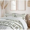 thumbnail image 6 of Ambesonne Vintage Duvet Cover Sets, Sketch Old Car Balloon, 2-Queen, Ivory Dark Olive Green, 6 of 7