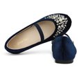 thumbnail image 5 of Dream Pairs Kids Girls Mary Jane Princess Flats Wedding Party Shoes AURORA-03 NAVY/SUEDE Size 2 Little Kid, 5 of 6