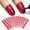 Red, variant on 40PCS Nail Polish Protector for Finger, Gel Nail Sticker, UV Finger Protection Cuticle Protector Tape for Nail Painting, U-Shaped French Tip Nail Art Accessories DIY, Pink