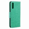 thumbnail image 2 of Allytech Galaxy A50 Case, Slim Fit PU Leather Folio Butterfly Embossed Shockproof Wrist Hand Strap Flip Cards Holder Wallet Case TPU Back Cover for Samsung Galaxy A50, Green, 2 of 8