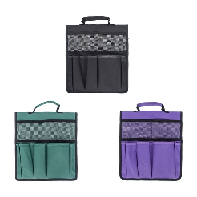 VONKY Convenient Stool Pouch With Multiple Pockets For Garden Tools Multipurpose Foldable Garden Kneeler Tool Bag Knee Stool Purple 2Set