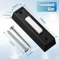 thumbnail image 2 of 2 Pcs Lighted Doorbell Button,Wired Door Bell Push Buttons with Screws,Door Bell Ringer Push Buttons,Garage Door Switch with LED Light,Classic Rectangular Lighted Door Bell Button (Black), 2 of 7