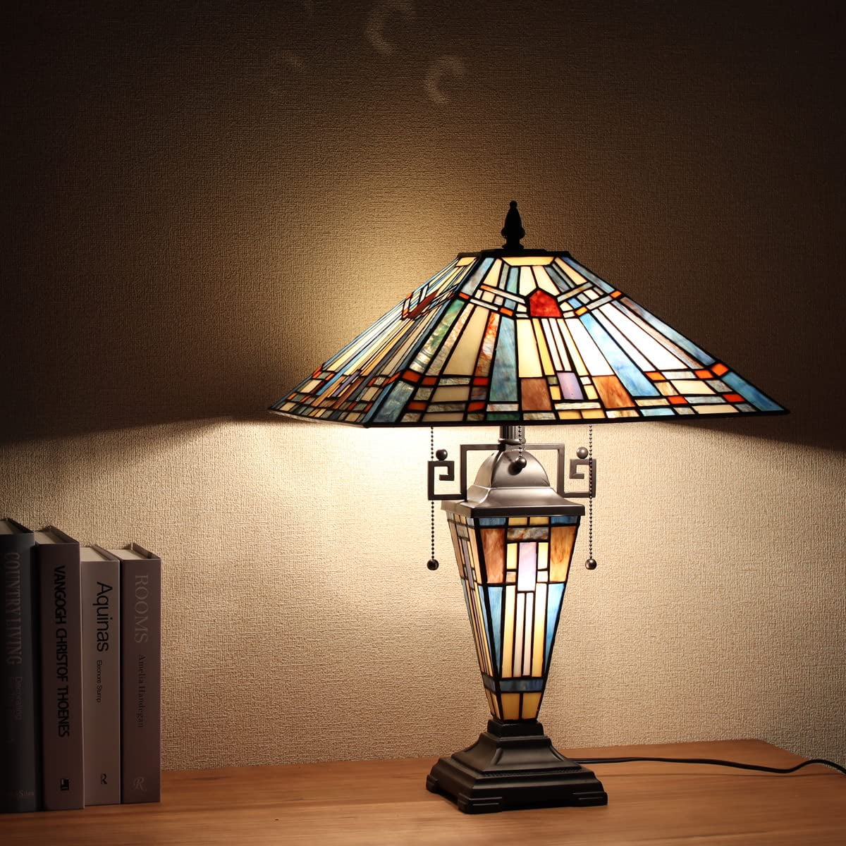 Vinplus Tiffany Table Lamp Night Light 16