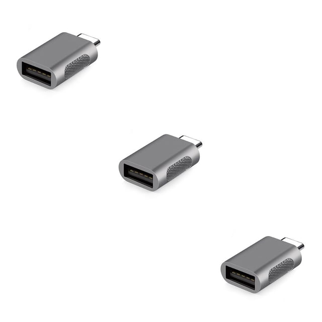 Seitruly Adaptador tipo C a USB 3.0 a Convertidor de alta eficiencia multifuncional resistente al desgaste para teléfono PC Gris Type1 NO1