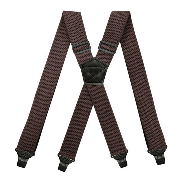 Bretelles pour Hommes, Bretelles Élastiques Réglables avec Clips Métalliques Solides, Sangles de Mode de 3,8 cm de Large pour Robe, Tenue de Boîte de Nuit, Usage Quotidien