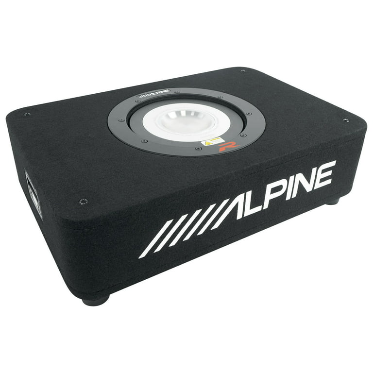 klo omhyggeligt Temerity ALPINE RS-SB10 10” HALO 1800w Shallow Slim Loaded Subwoofer in Sub Box  Enclosure - Walmart.com