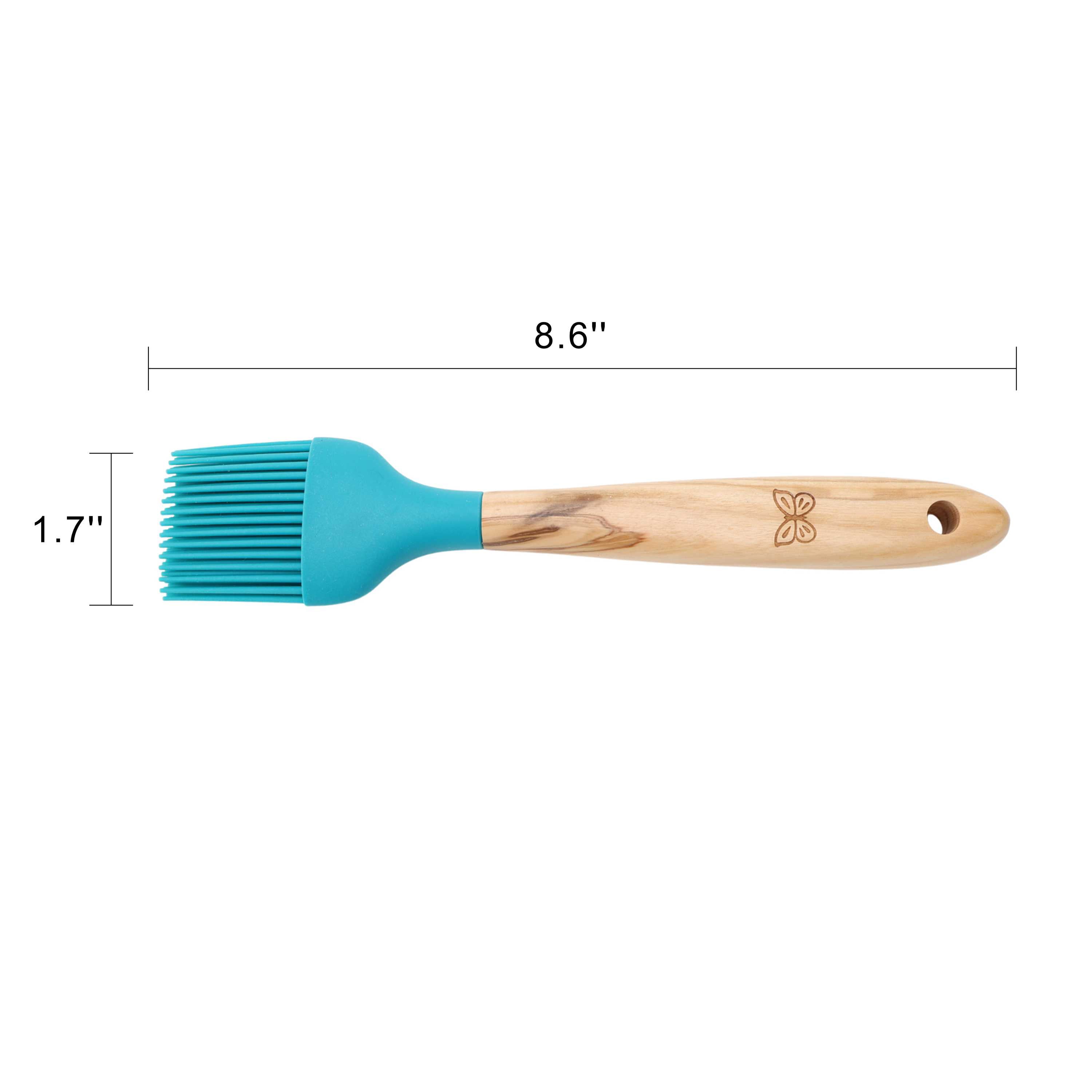 The Pioneer Woman Olive Wood 8.50 in Heat-Resistant Basting Brush