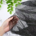 thumbnail image 3 of Gauze Elastic and Rhinestone for Garment Accessories Black 1500x300mm, 3 of 9