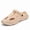 Khaki, variant on Streetwear style EVA clogs, adjustable reversible sandals, breathable summer slippers with a "walking on clouds" feel.
