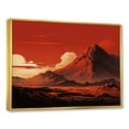 thumbnail image 2 of Designart "Volcanic Landscape In Red And Grey II" Volcano Floater Framed Canvas Wall Art, 2 of 5