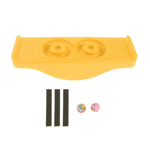 Greeniant Plastic Wobble Balance Board Kids Rocker Board Toy con tira antideslizante azul Gimnasios en casa Amarillo