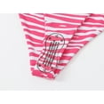 thumbnail image 7 of Jurebecia Women's 3 piece bikini set with side tie lace-up triangle swimsuit print swimsuit and beach skirt, 7 of 7