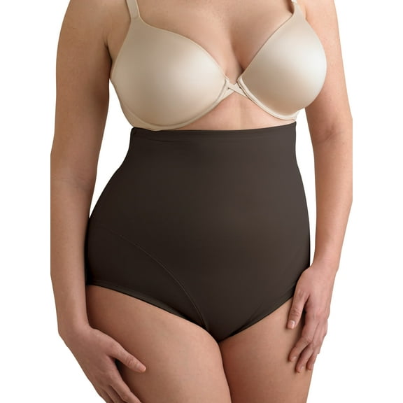 Cupid Women's Extra Firm Control Back Magic Plus Size High Waist Brief Shapewear