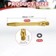 thumbnail image 2 of Uxcell 8Pcs Ejes de Dardos de Aluminio con Rosca 2BA, Accesorios de Reemplazo con Anillos de Goma para Punta de Acero, Amarillo 45mm, 2 of 5