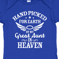 thumbnail image 4 of Inktastic Handpicked for Earth by My Great Aunt in Heaven Boys or Girls Baby Bodysuit, 4 of 5