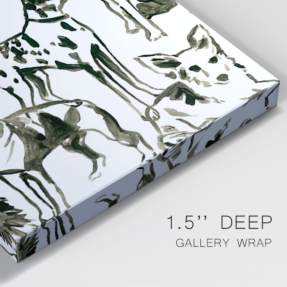 Canine Collage II Premium Gallery Wrapped Canvas - Ready to Hang