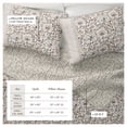 thumbnail image 3 of Floral Quilt Set - Lightweight, Soft, All-Season - 2-Piece Reversible Floral Bedding Set (Twin / Twin XL, Neutral Vines), 3 of 6