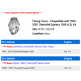 thumbnail image 2 of Timing Cover - Compatible with 1996 - 2007 Chevy Express 1500 4.3L V6 1997 1998 1999 2000 2001 2002 2003 2004 2005 2006, 2 of 2