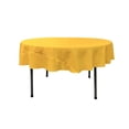 thumbnail image 1 of LA Linen TCpop72R-YellowDrkP47 Nappe Popeline en Polyester, Jaune Foncé - 72 Po Ronde, 1 of 4