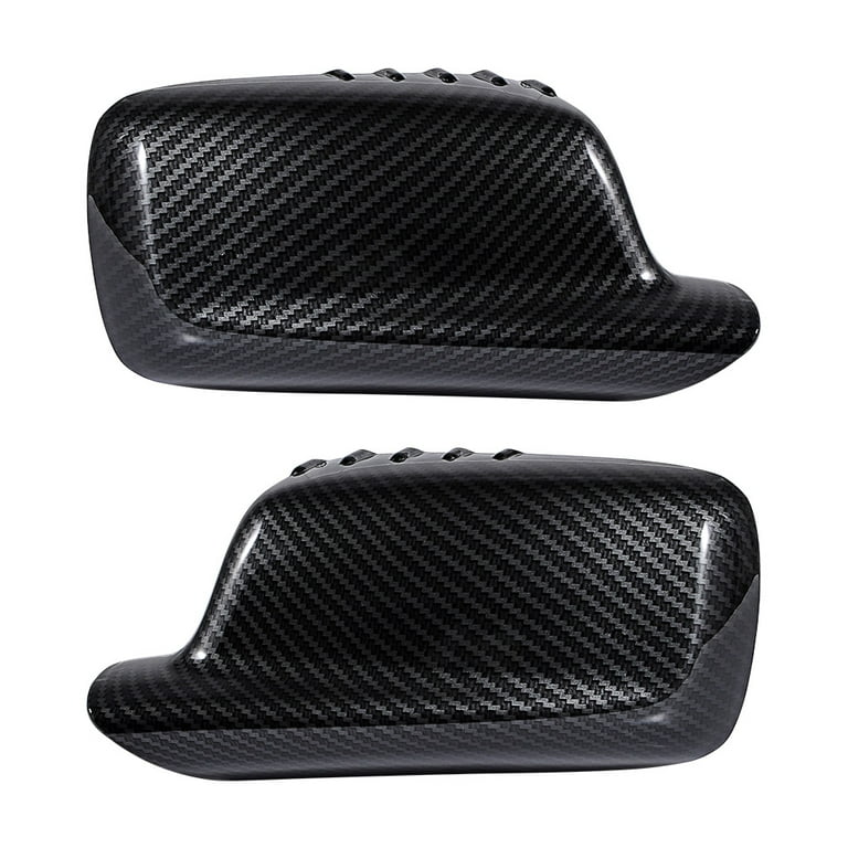 Astra Depot Carbon Fiber Side Mirror Covers - Compatible With BMW E46, E65, E66 Models, Left & Right Pair