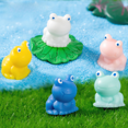 thumbnail image 2 of Micro paisaje creativo muñeca de rana mate musgo jardinería accesorios de decoración de paisaje escritorio miniatura pequeños adornos, 2 of 6