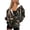 Butterfly Leaf Pattern, variant on Christmas Holly Candy Cane With Zipper Hooded Coat, Polyester Fabric Track Jacket with Pockets Drawstring Hoodie Jacket for Fall Outdoor
