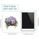 thumbnail image 2 of Pegatinas para ventana de hortensias de 4 estilos, primavera y verano, flores moradas, decoración de ventanas de vidrio, pegatinas florales de doble cara., 2 of 9