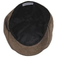 thumbnail image 4 of Cardiff Cotton Herringbone Newsboy Cap - M - Brown/Tan, 4 of 4