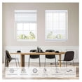 thumbnail image 2 of Cordless Faux Wood Blind White 34 W x 36 H, Flush Inside Mount (No Valance Side Pieces/Returns Included, Arrives ½ Inch Narrower) Flush Inside Mount, White 34"W x 36"H, 2 of 9