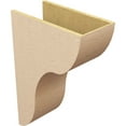 thumbnail image 5 of 11"W x 22"D x 33"H Classic Carmel Rough Cedar Woodgrain TimberThane Corbel, Primed Tan, 5 of 6